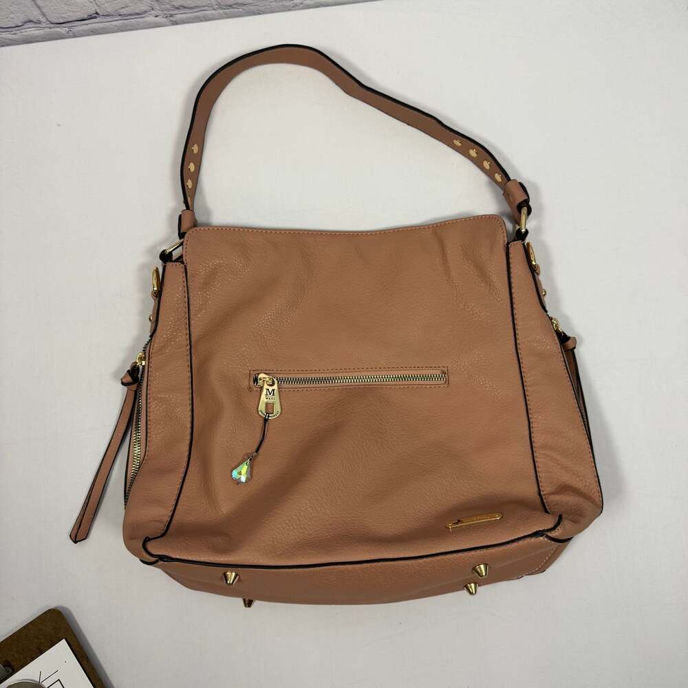 Montana West Large Leather Hobo Handbag for Women Concealed Carry Studded Purse - Picture 4 of 13